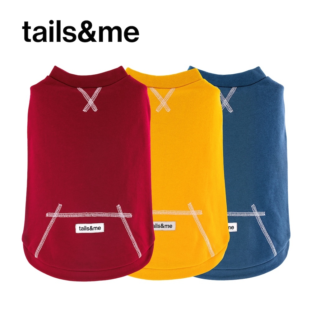 tails&me 尾巴與我｜經典寵物衣EH｜寵物車線無袖背心 (共三色 / XS-XXL)