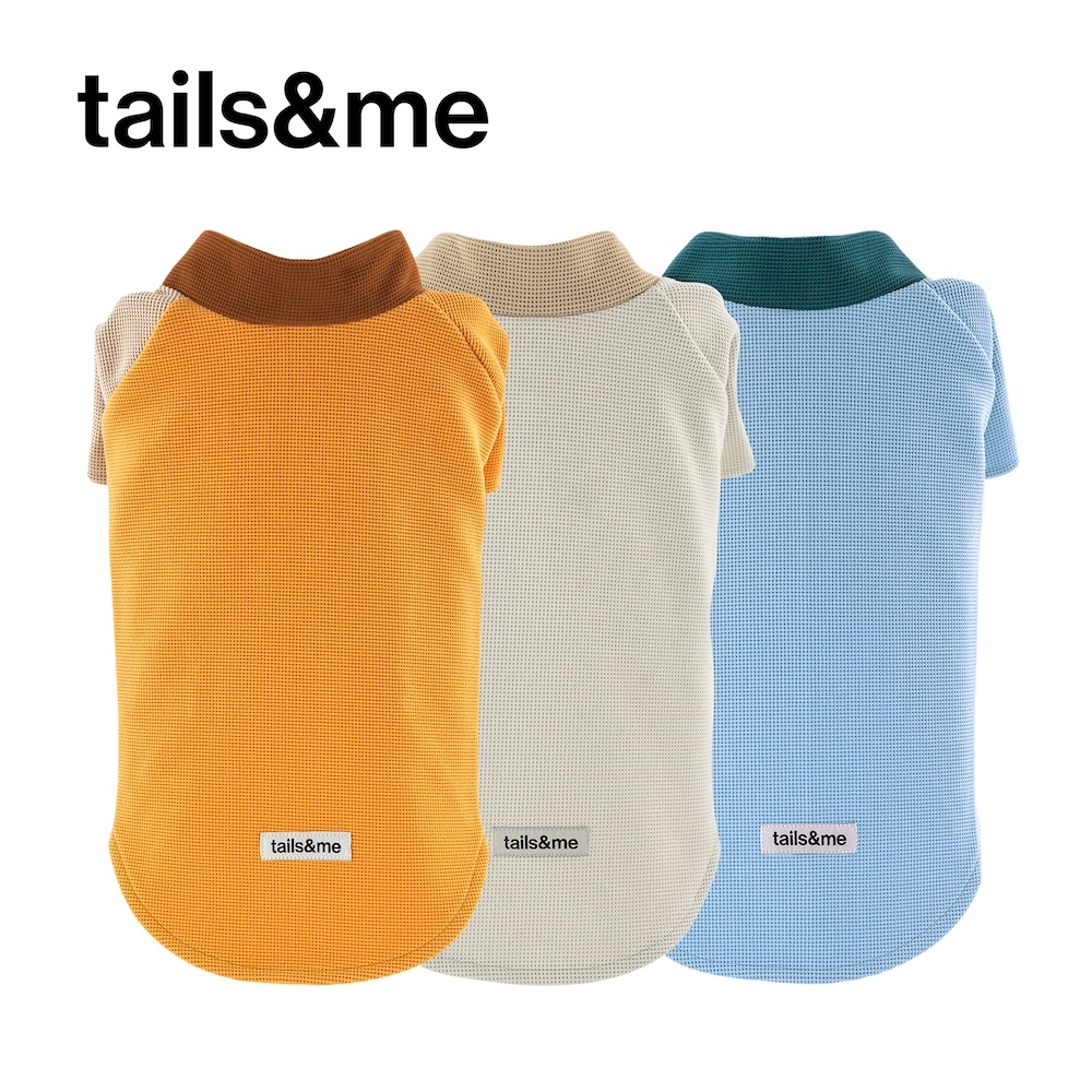 tails&me 尾巴與我｜經典寵物衣EH｜寵物華夫格短袖上衣 (共三色 / XS-XXL)