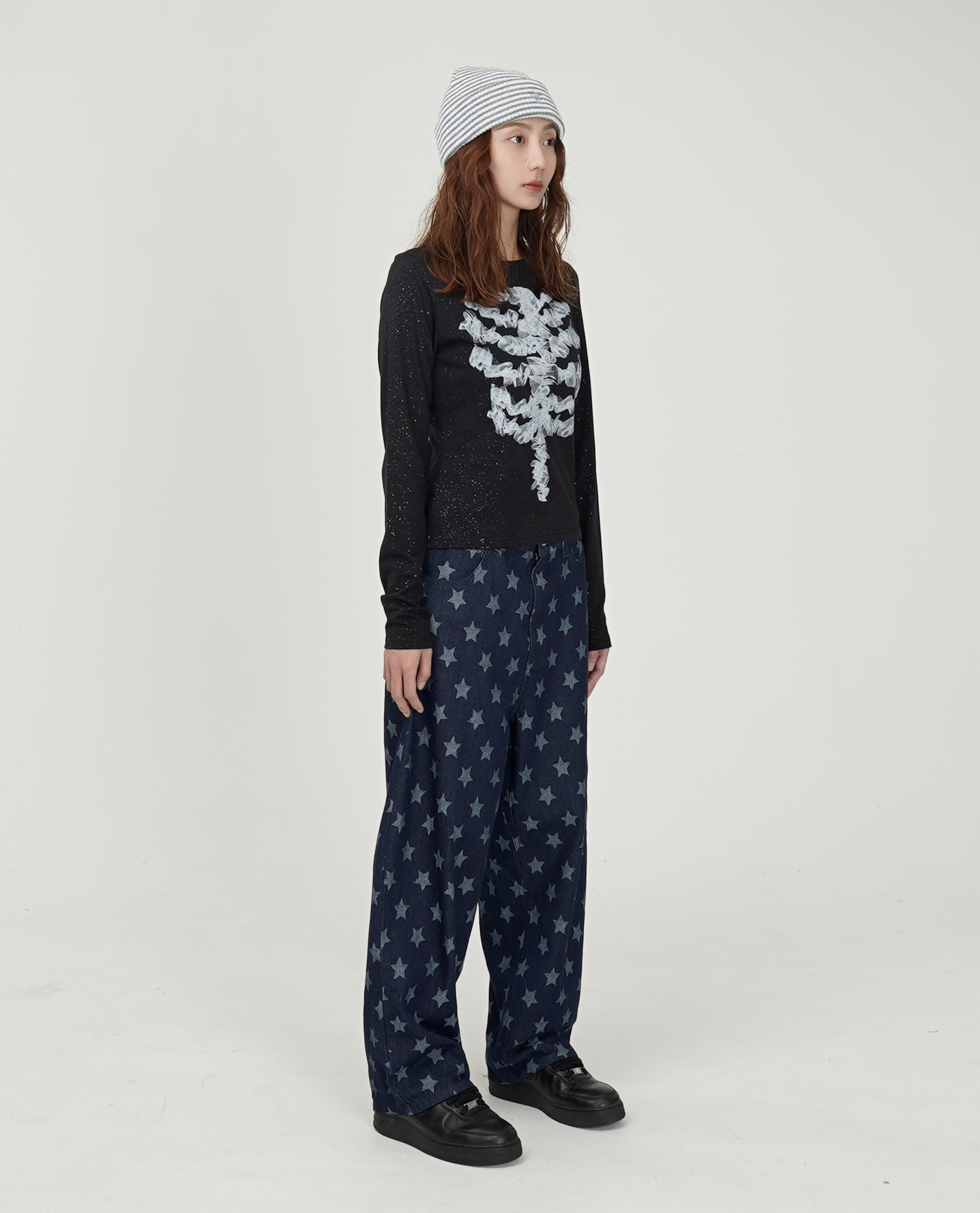 WEBHOUSE H Chain Denim Pants - 25FW
