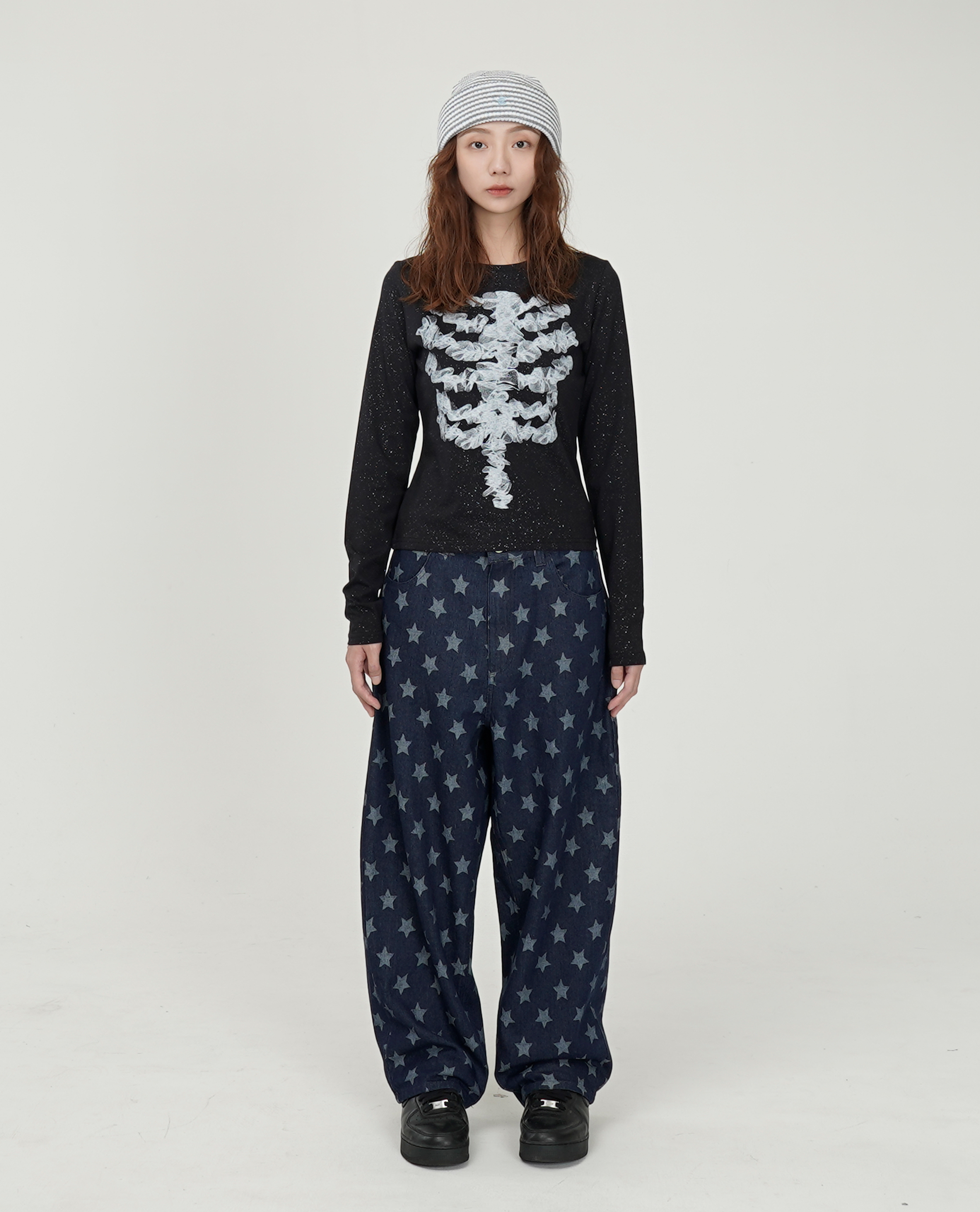 WEBHOUSE H Chain Denim Pants - 25FW