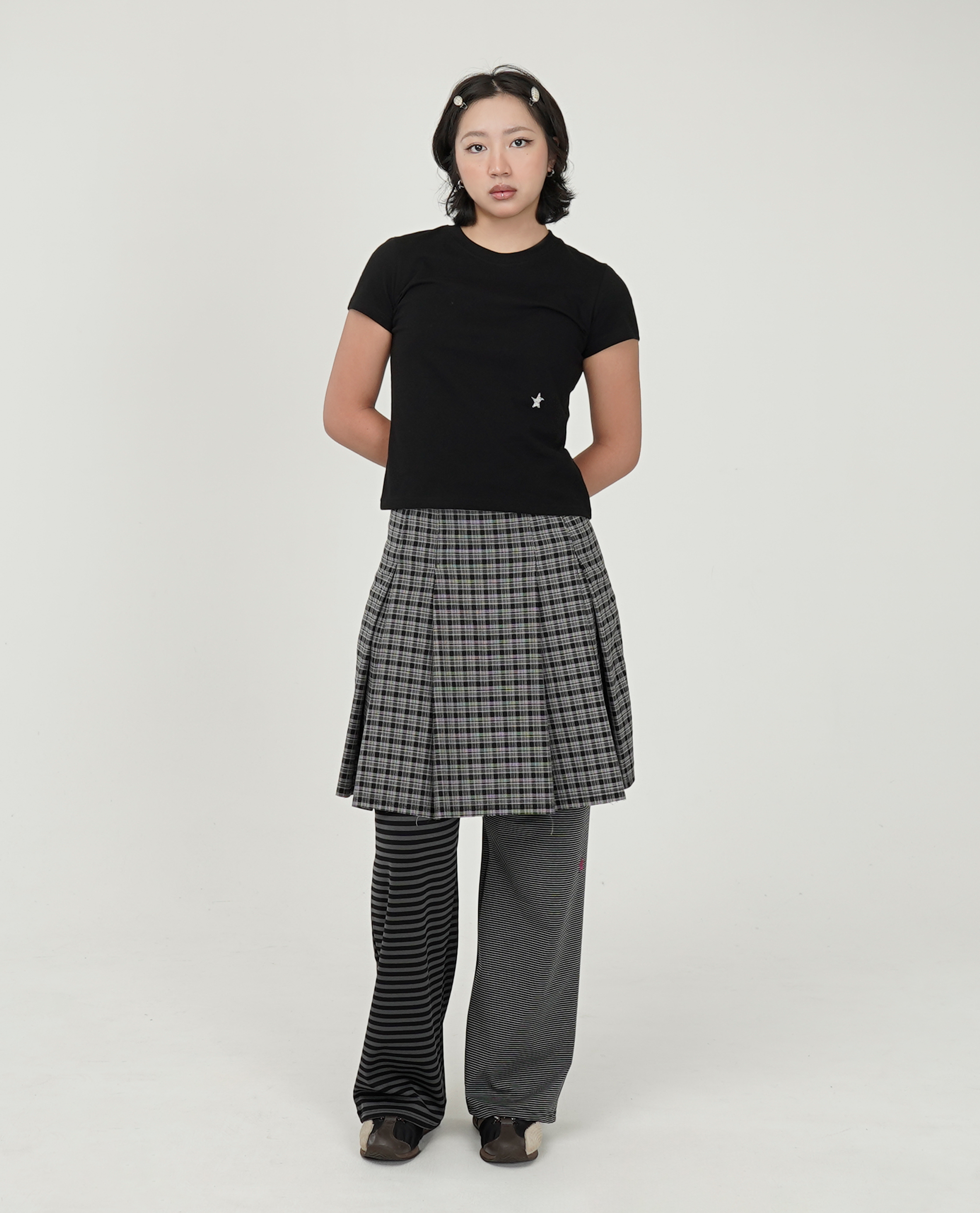 WEBHOUSE TTTTwister Pleat Skirt - 25FW