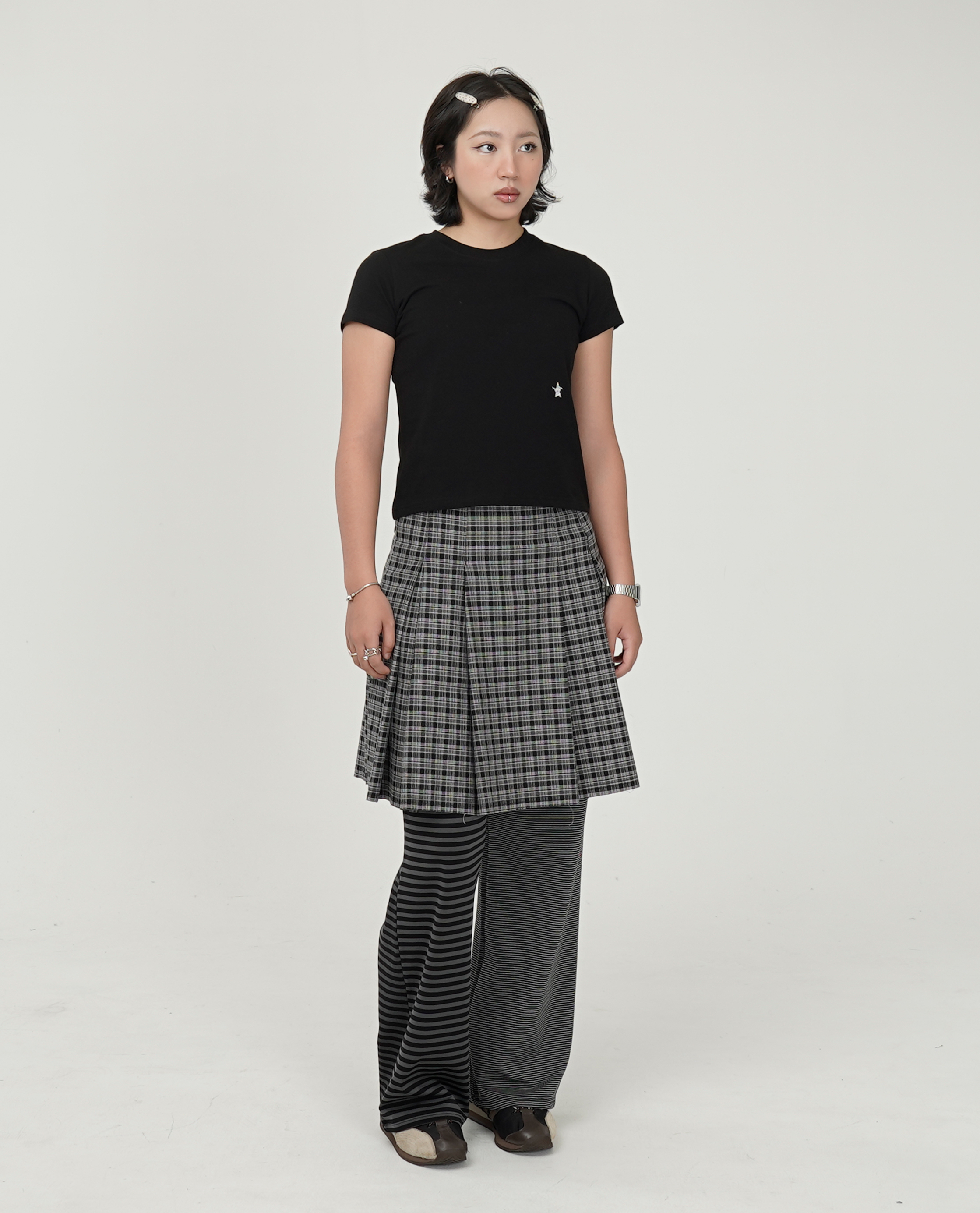 WEBHOUSE TTTTwister Pleat Skirt - 25FW