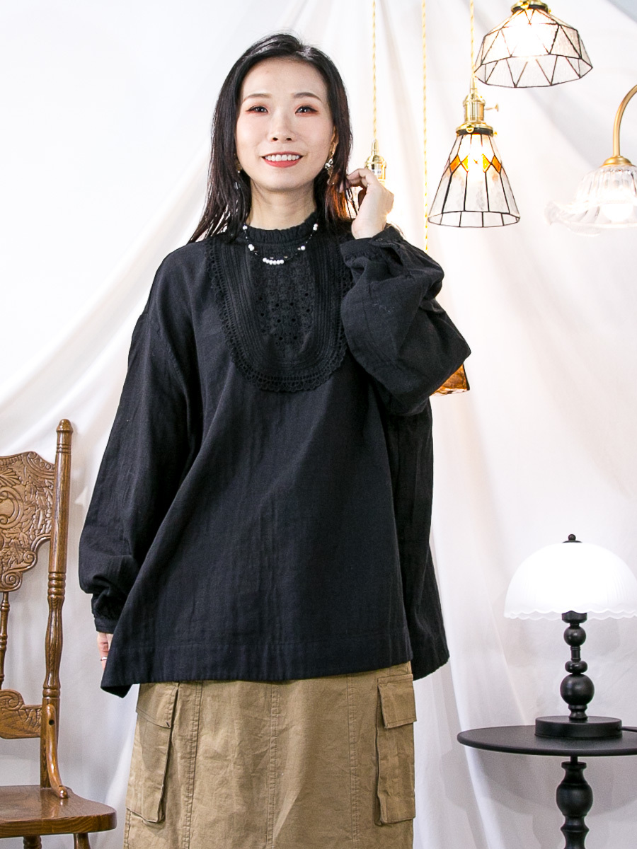 ⬇️開倉低至半價😱FINALSALE📣 領位通通花刺繡．麻棉料TOP 【不設退換】