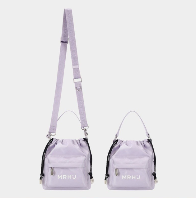(韓國製）MARHEN.J 輕巧百搭多功能 Bready  水桶袋/斜揹袋 | 3WAY 百搭手提斜背兩用小包 | 粉紫色