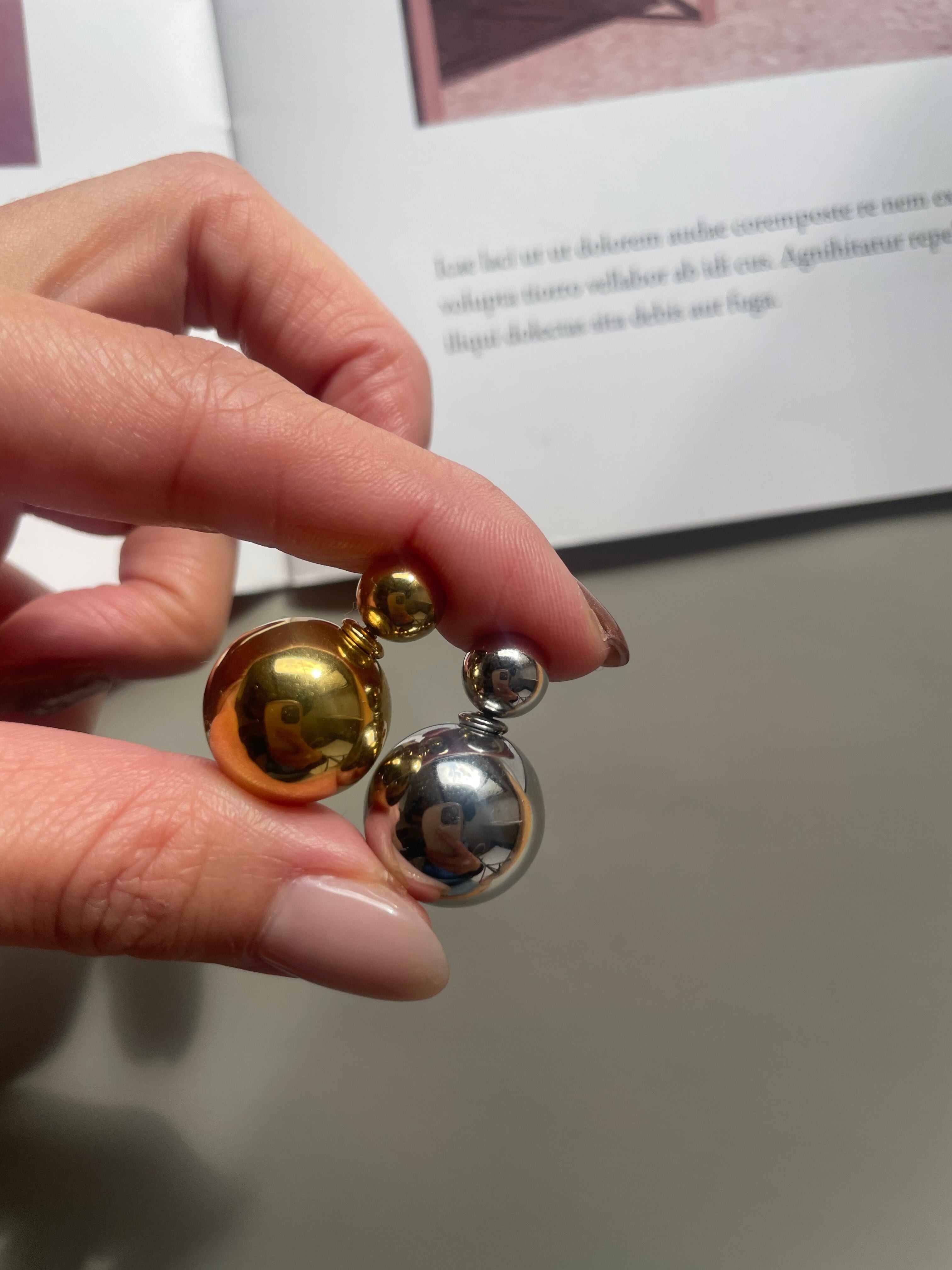 ss round ball pierce
