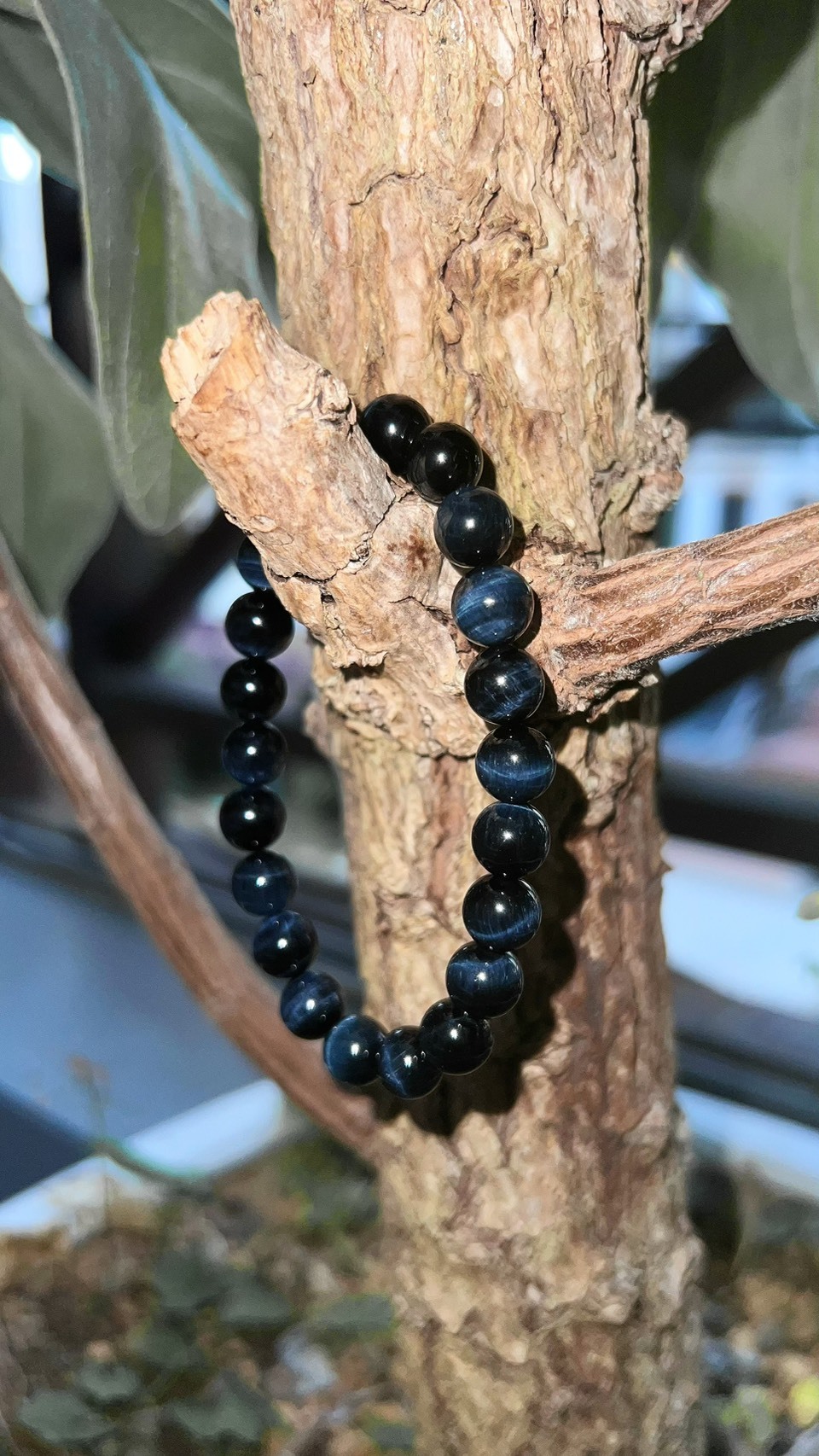 MD創意智慧-藍虎眼素圈手環