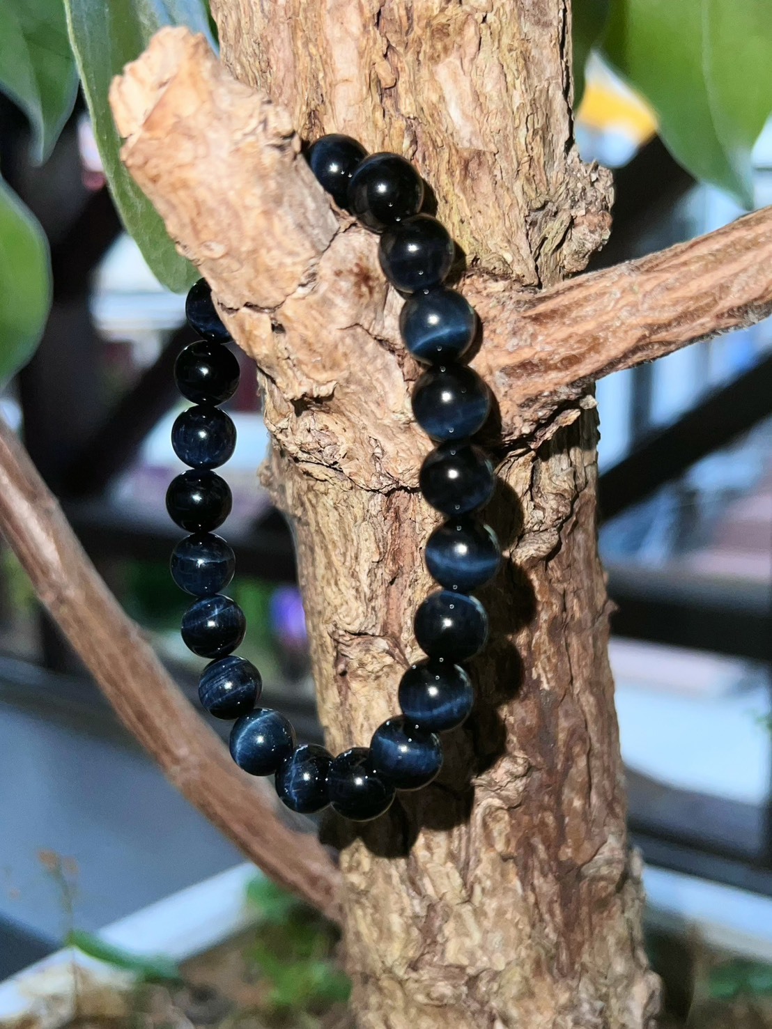 MD創意智慧-藍虎眼素圈手環