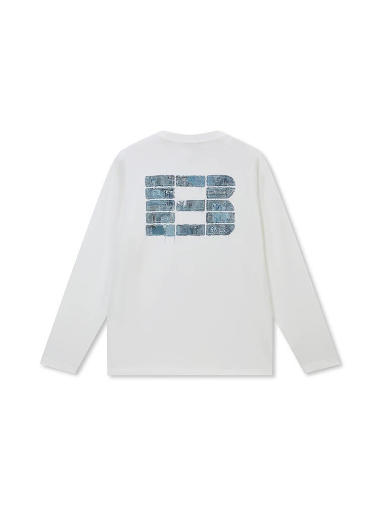 BONELESS 仿牛仔貼布 長袖