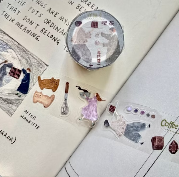 Pion．菓 4cm割型亮面PET膠帶 <整捲(5m)/分裝>