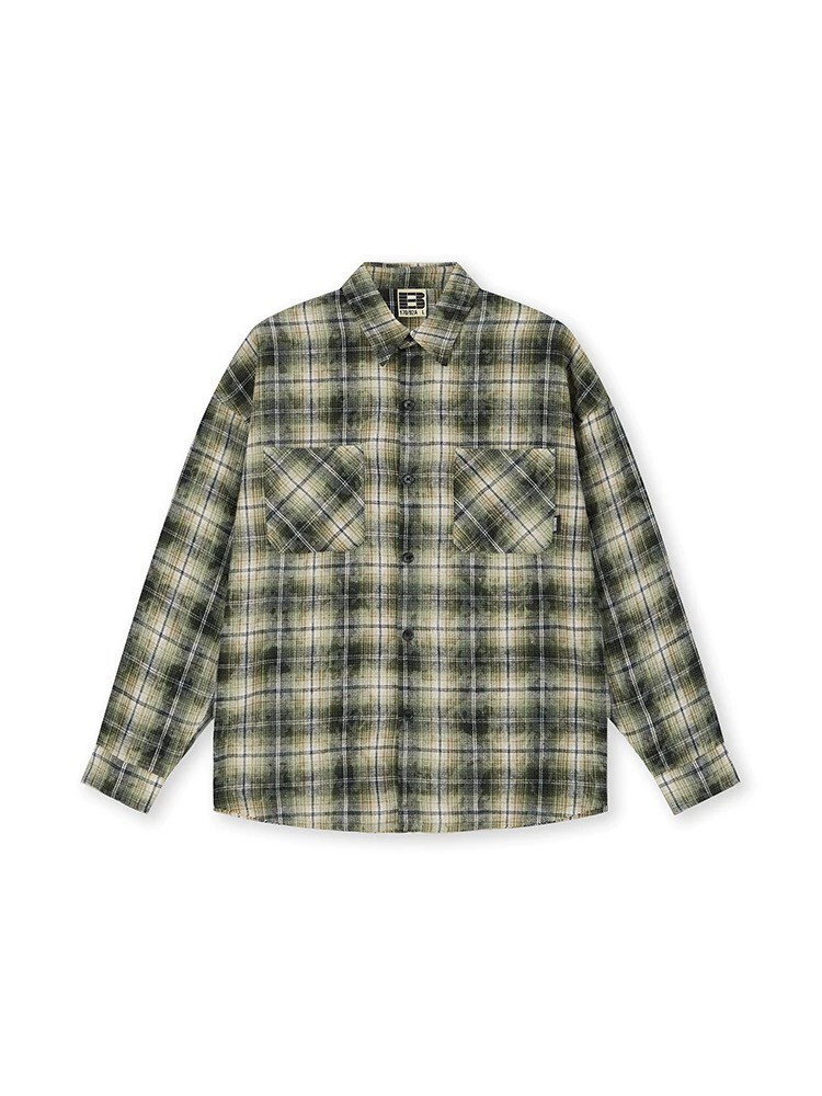 BONELESS 做舊 長袖襯衫