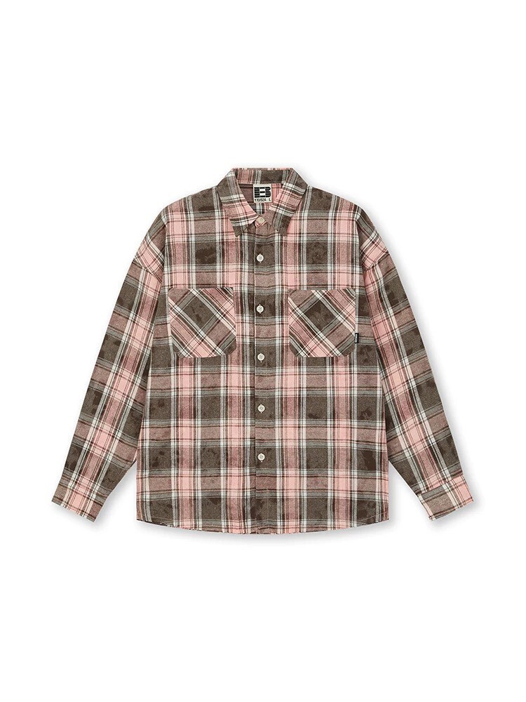 BONELESS 做舊 長袖襯衫