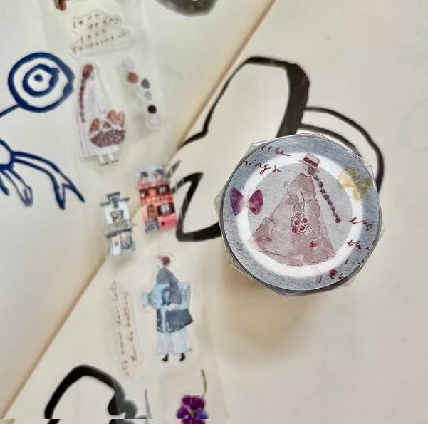 Pion．mini girl 3.5cm割型亮面PET膠帶 <整捲(5m)/分裝>