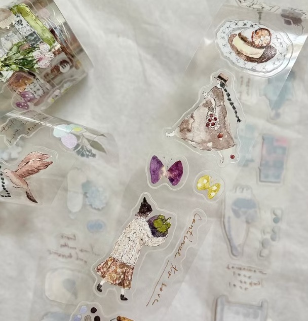 Pion．mini girl 3.5cm割型亮面PET膠帶 <整捲(5m)/分裝>