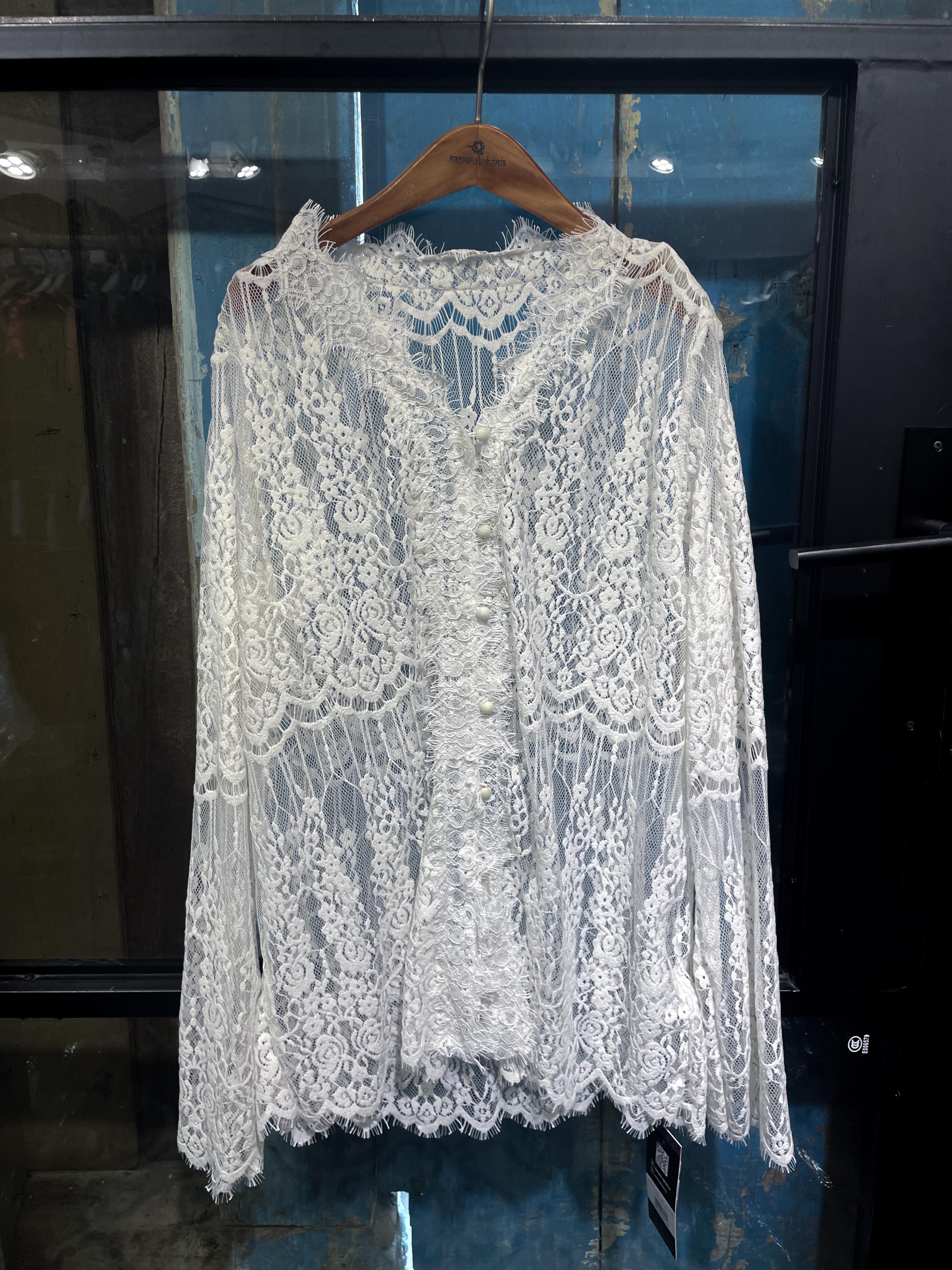 [訂貨] *需約3星期到貨* Macrame Lace 外套 KOR0216 - 芥末黃 F115A / 白色 F116A / 黑色 F117A / 啡色 F118A (1009live)