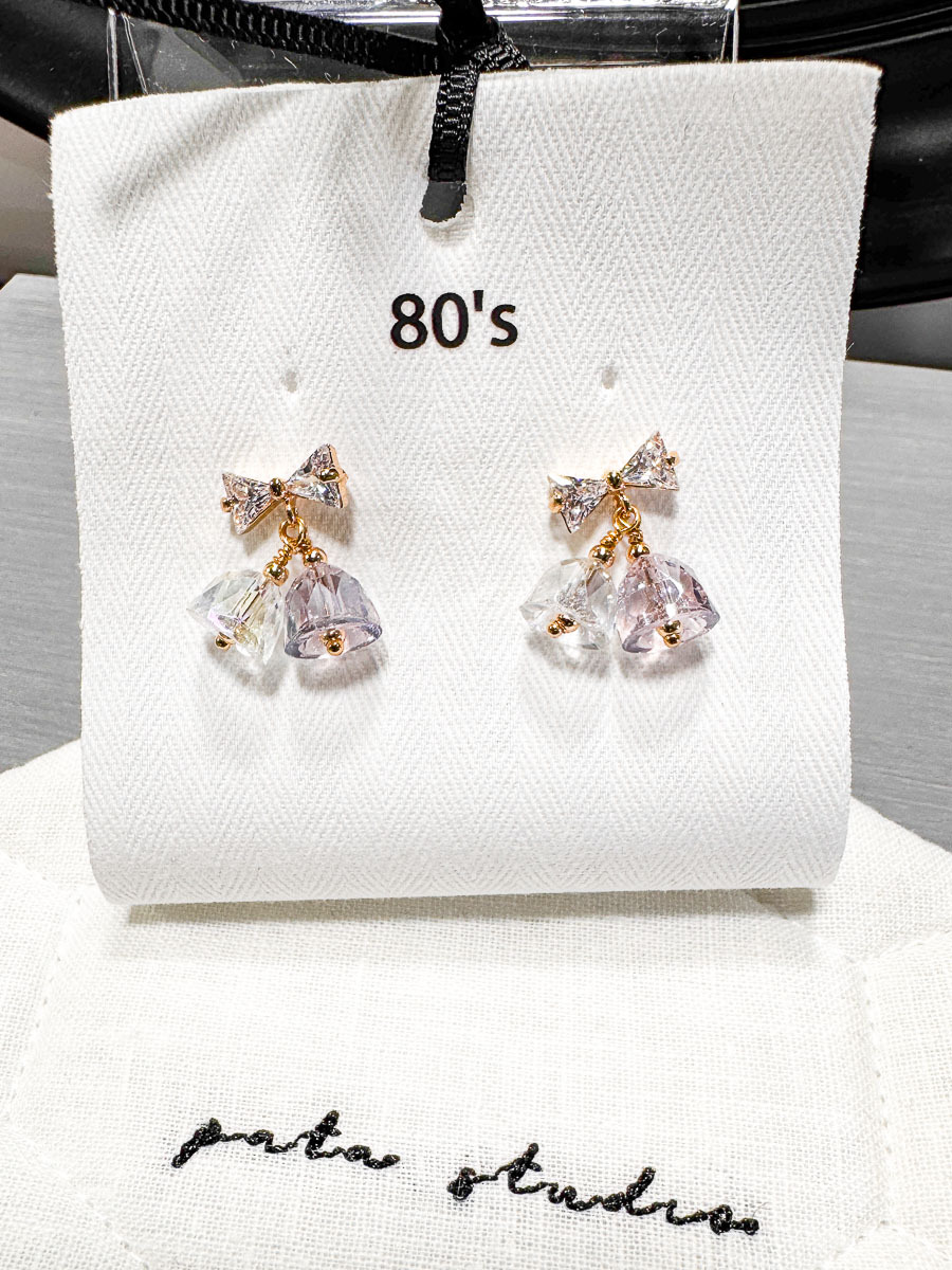 【SALE SALE SALE🔥】 蝴蝶結 bell bell 耳環 "925純銀耳針" 【不設退換】