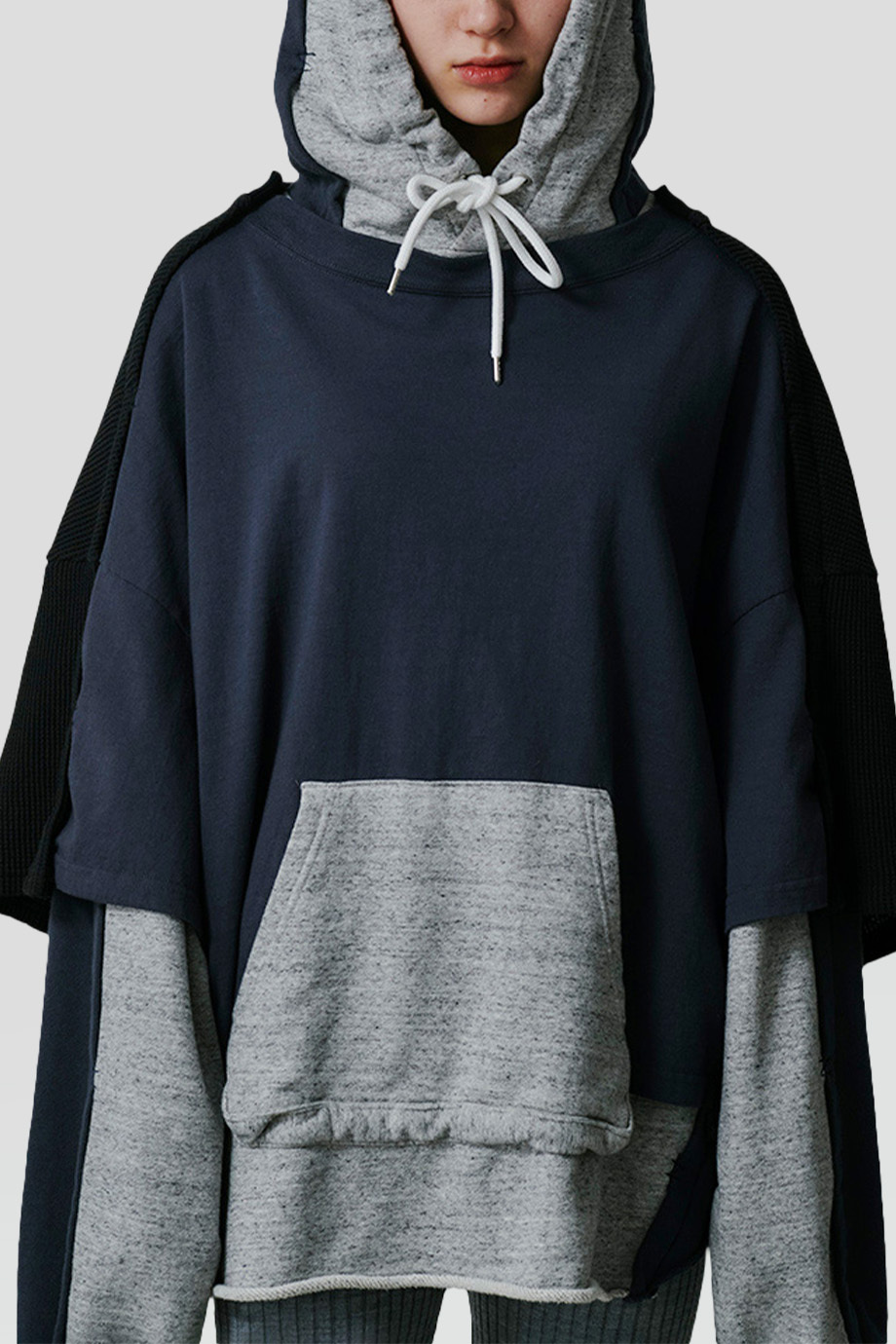 FACETASM｜LAYERED 撞色層疊拼接連帽衛衣