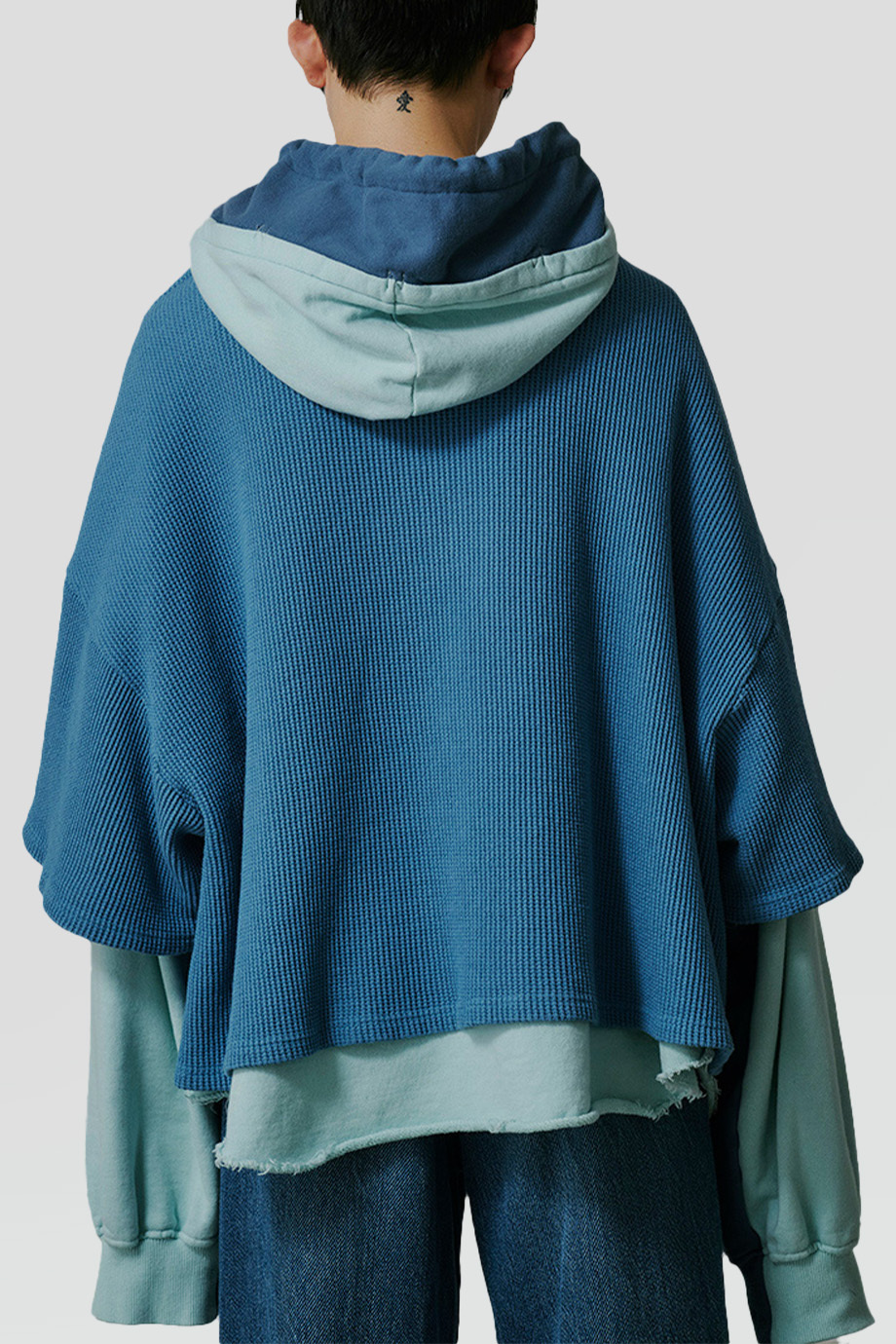 FACETASM｜LAYERED 撞色層疊拼接連帽衛衣