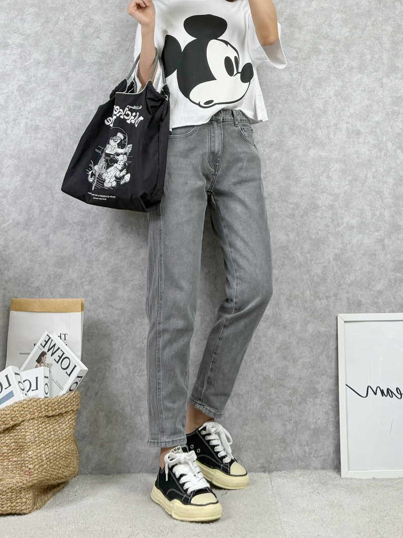 修飾臀腿比例★個性灰色哈倫褲