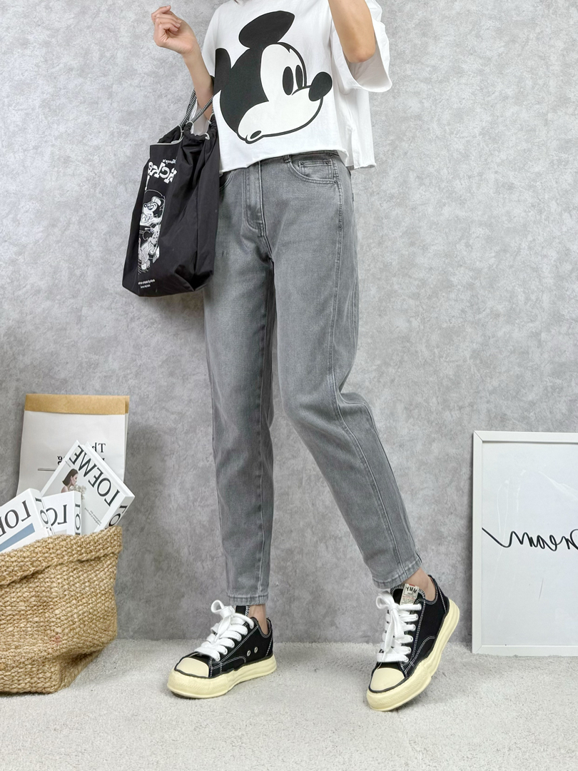 修飾臀腿比例★個性灰色哈倫褲