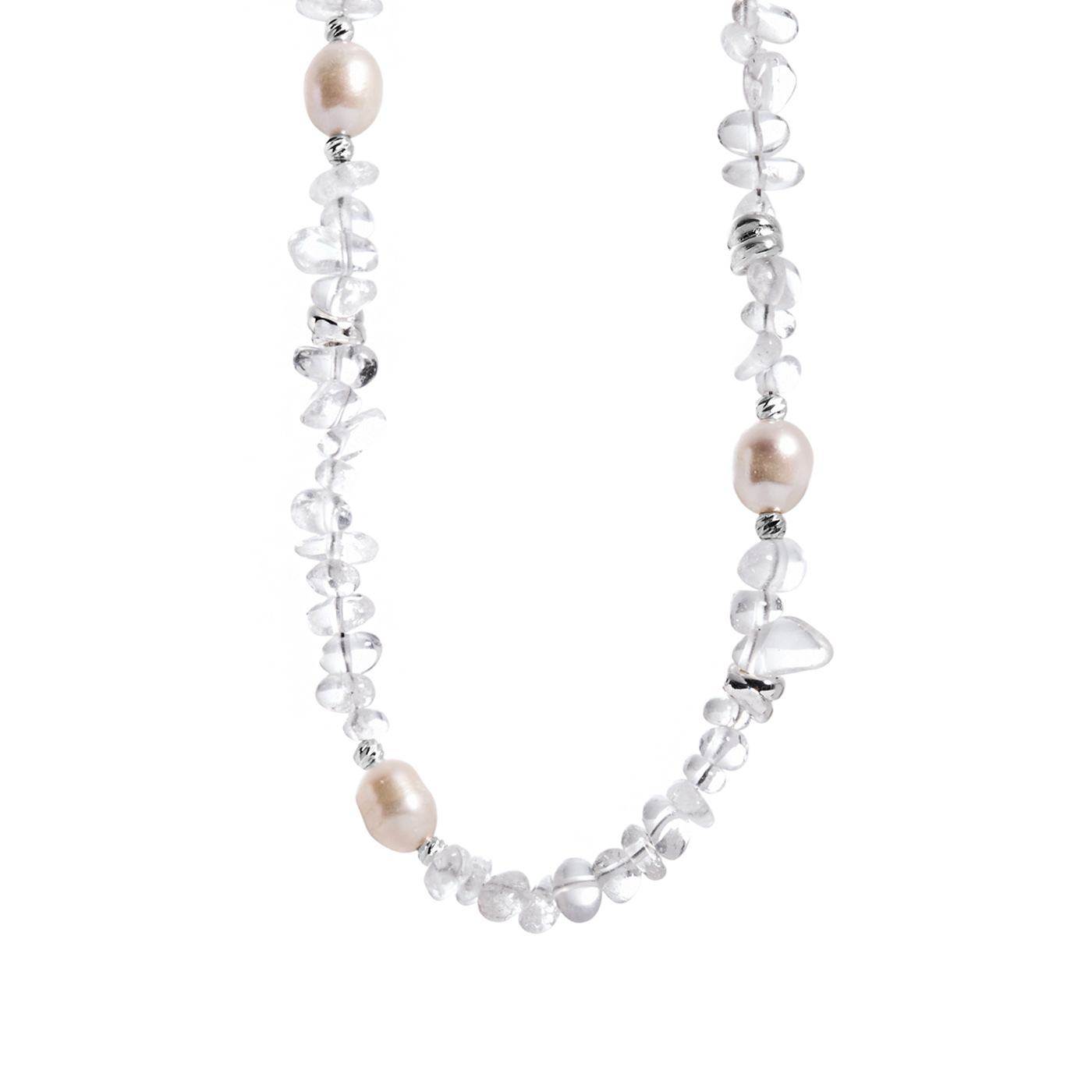 平價飾品,白水晶,珍珠,串珠項鍊