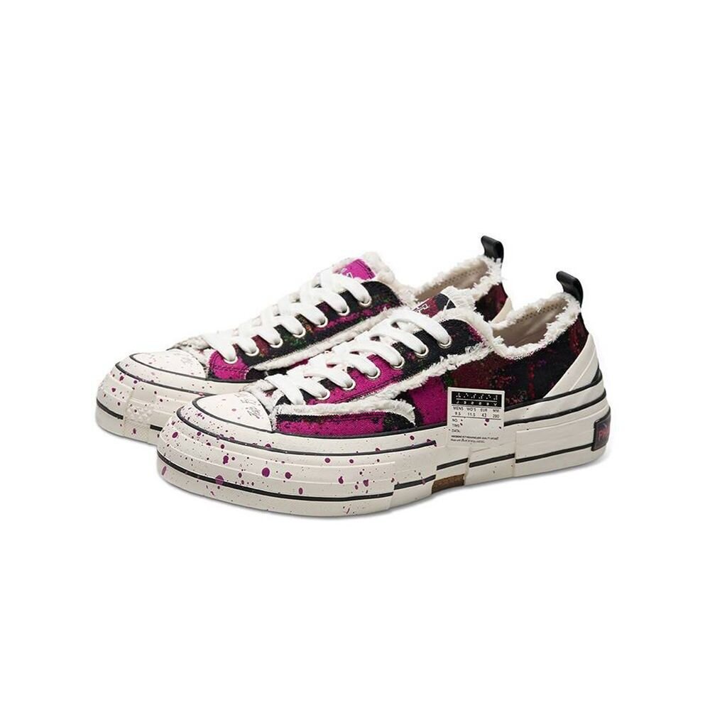 Xvessel x Phantaci 解構 潑墨紫 明星品牌聯名款 休閒鞋 S23X25H