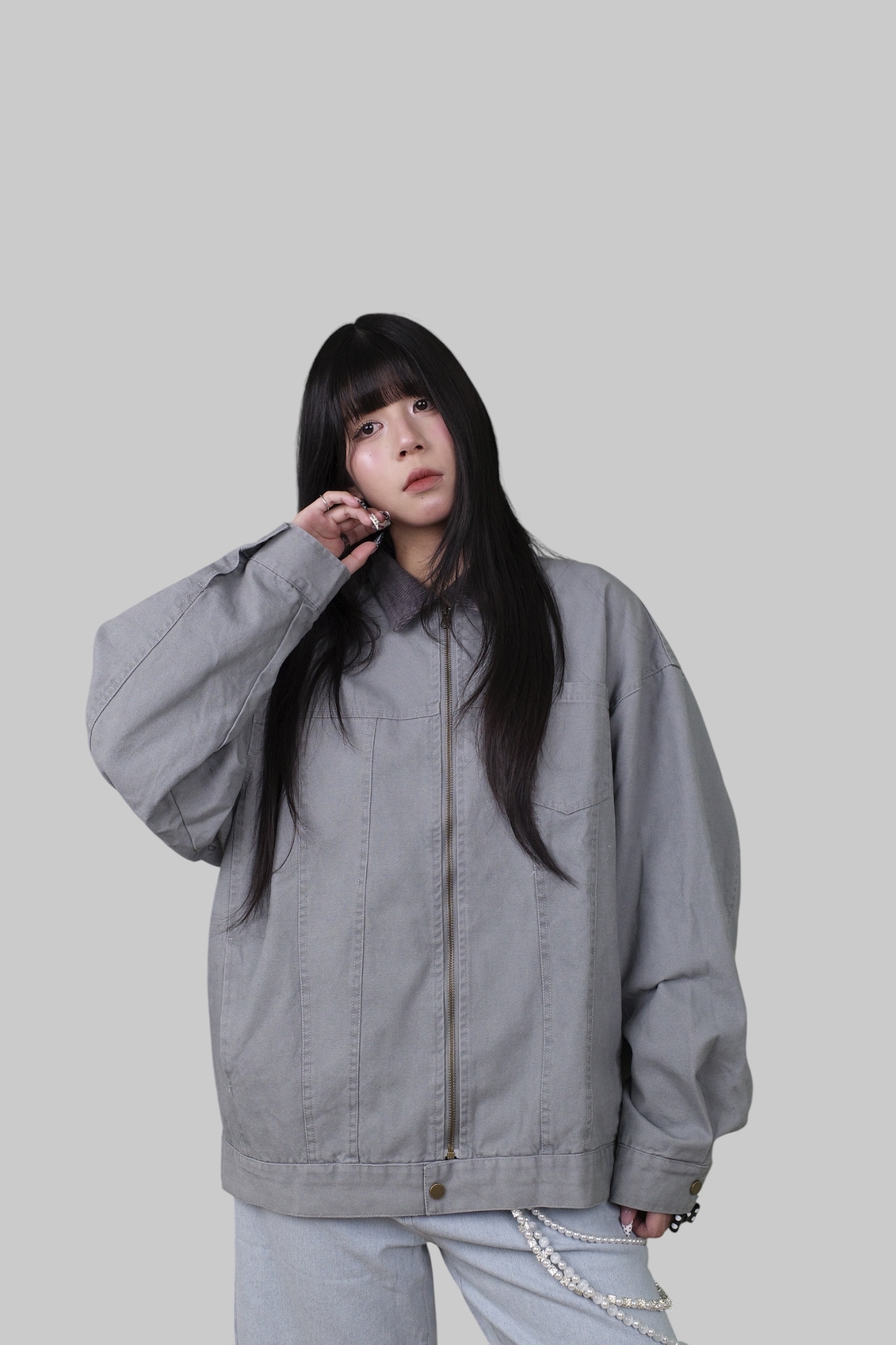 『Always_Good』復古 水洗 燈芯絨領 工裝 外套