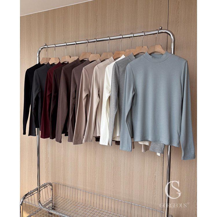 H38「高磅蛋白保暖微領衣‵11色」