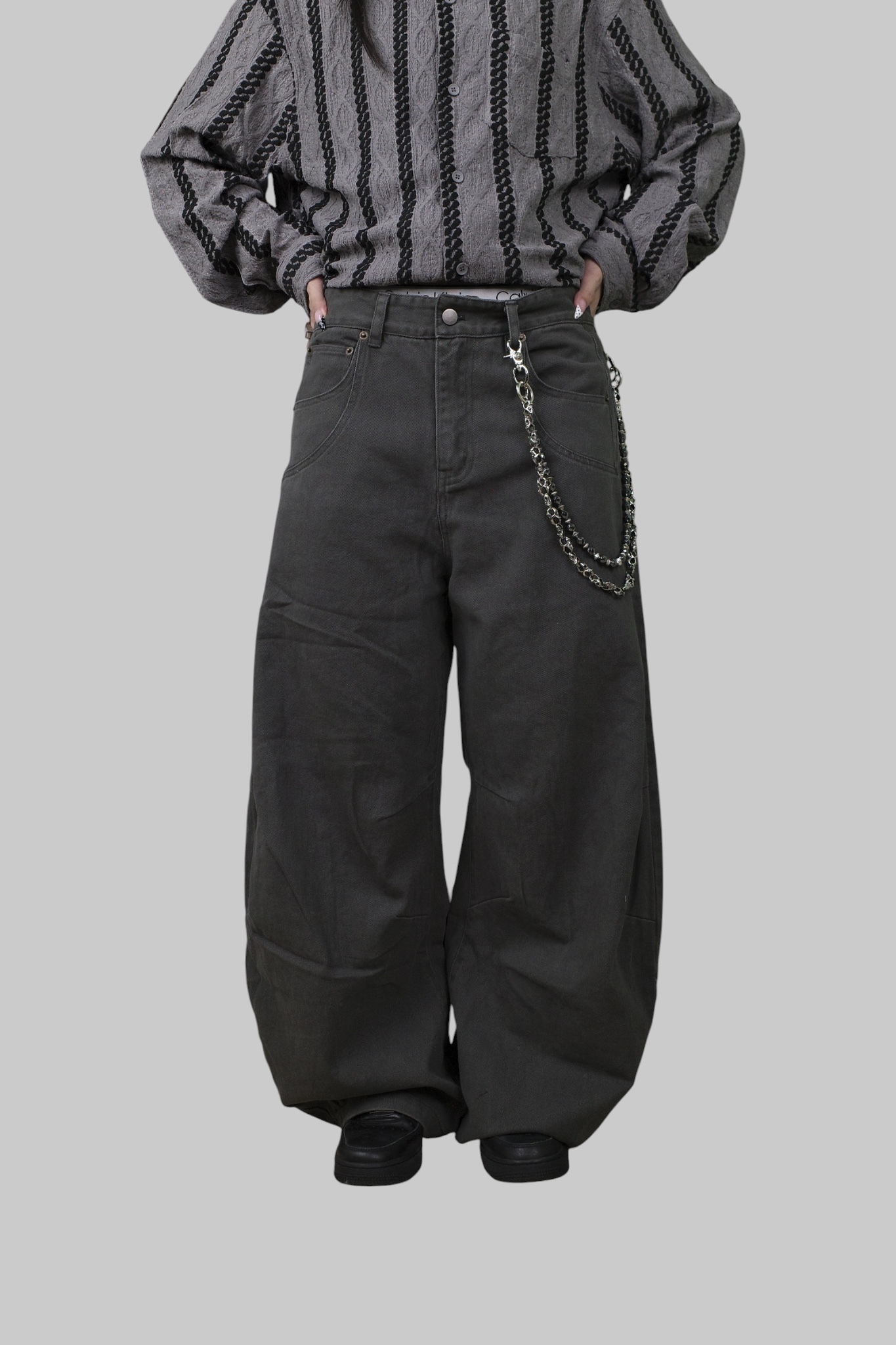 『Always_Good』水洗 立體剪裁 大地色 長褲