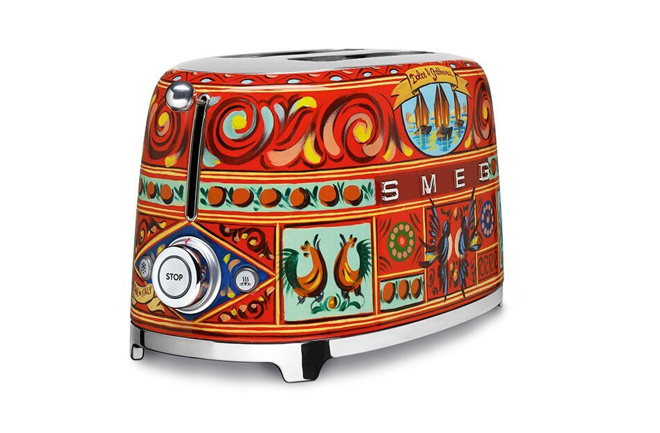 斯麥格 Smeg   TSF01DGUK‧50's Style (D&G限量特別版) 兩片式多士爐‧意大利製造‧香港行貨,香港及澳門原廠2年保養‧