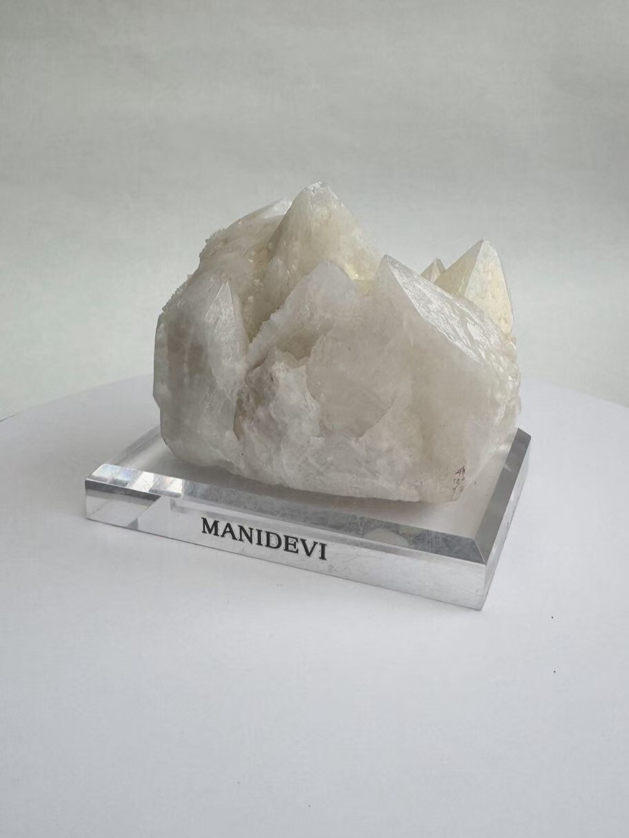 淨化能量-骨幹白水晶簇 #已連結礦石訊息