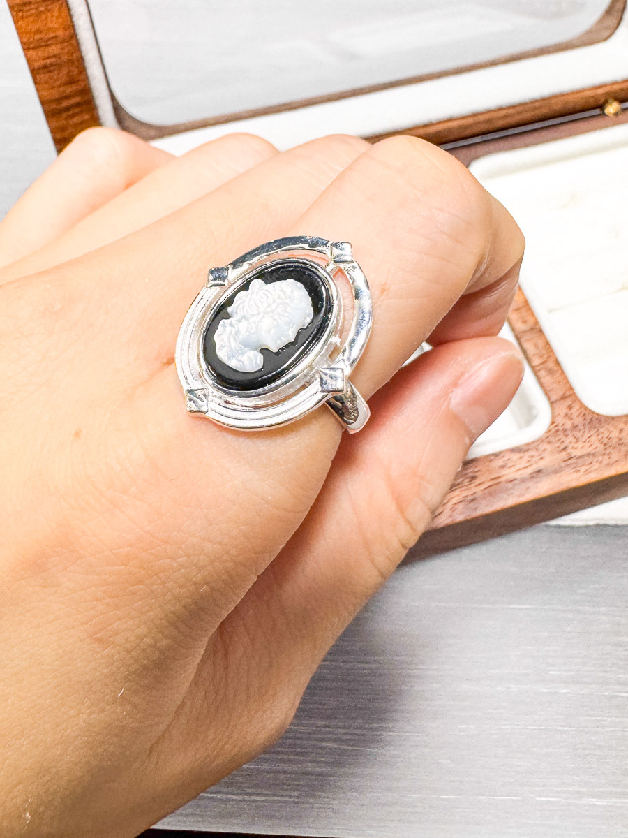 【SALE SALE SALE🔥】 925全純銀vintage 剪影 戒指 【不設退換】