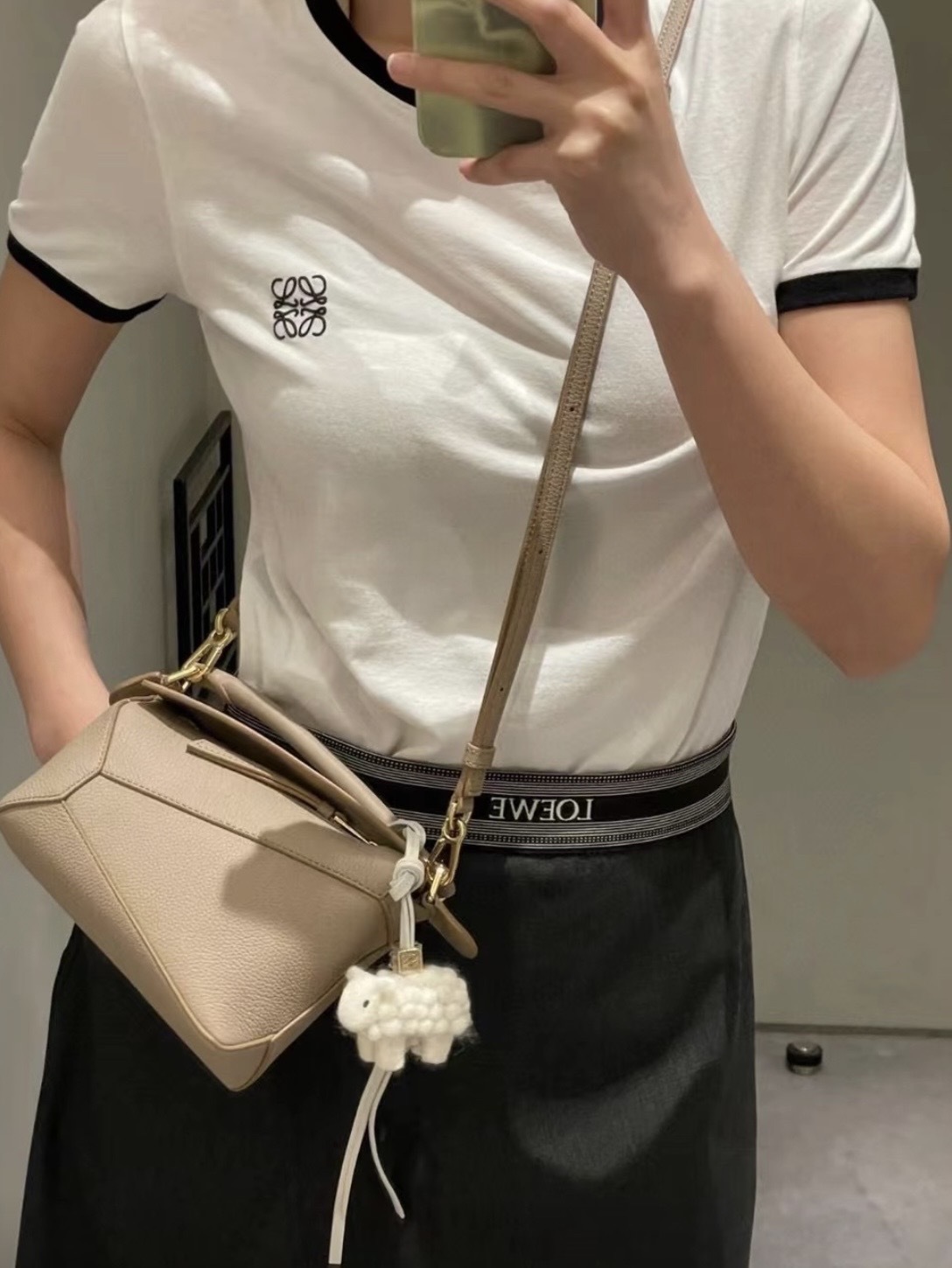 LOEWE Puzzle Edge 手提包 迷你