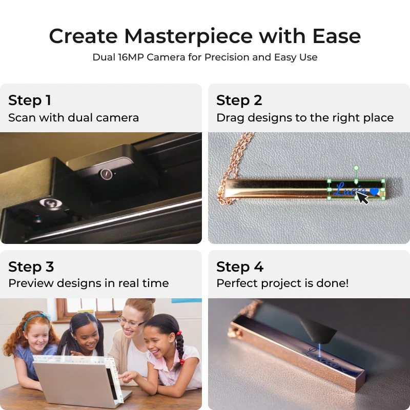 DTSL_Makeblock xTool P2S For Schools_Create Masterpiece with Ease