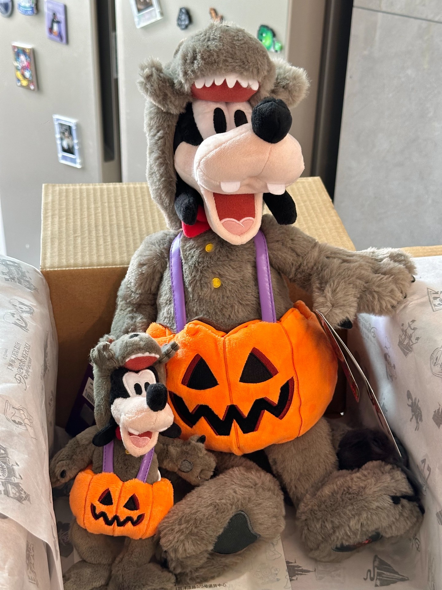 代購-<1000元左右交換禮物>Disney迪士尼 高飛 萬聖節限定 毛絨鑰匙圈/玩偶