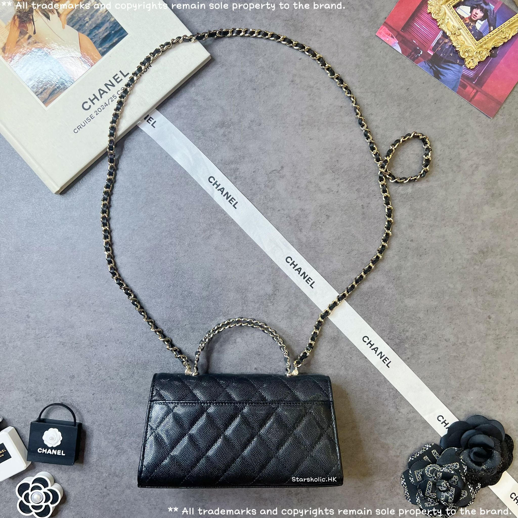 CHANEL Top Handle With Chain
