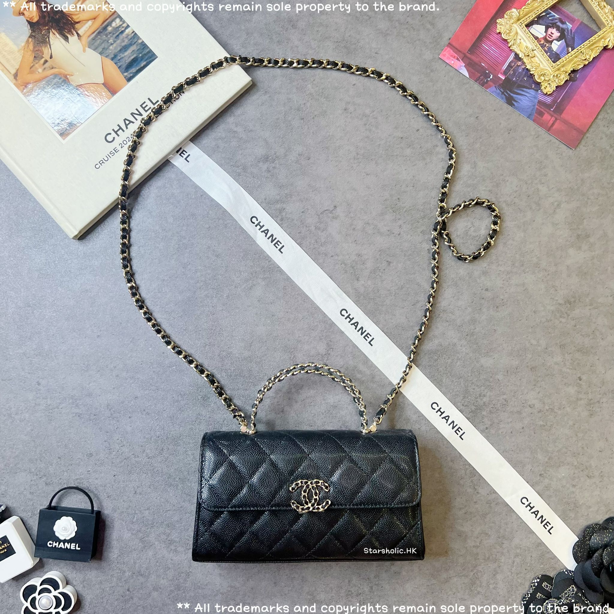 CHANEL Top Handle With Chain