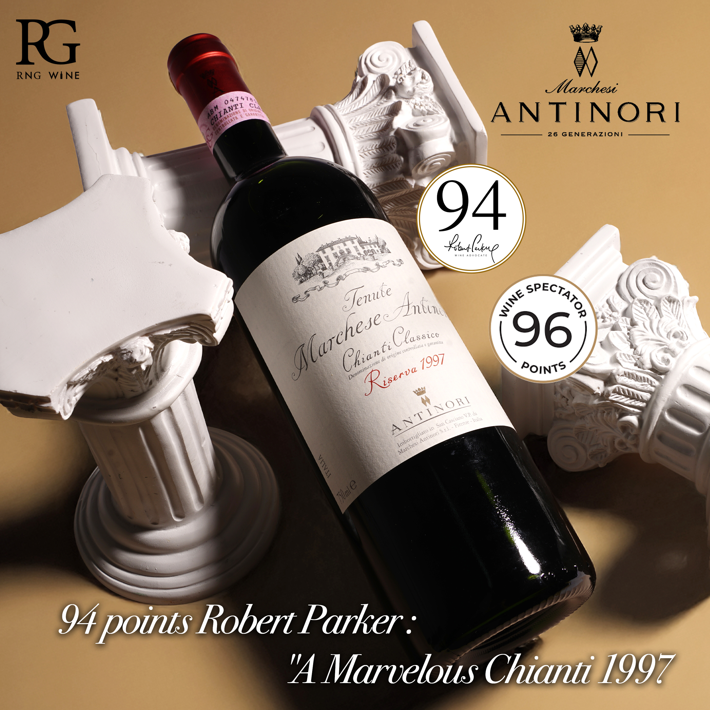 Antinori Marchese Chianti Classico Riserva 1997 (WS96)