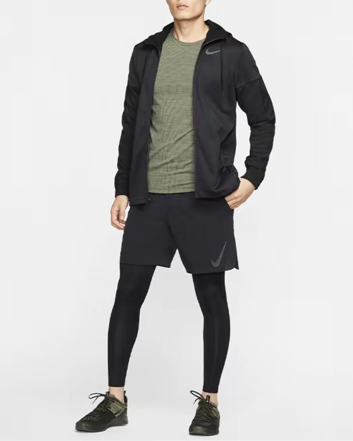 #現貨 NIKE 男款 運動緊身褲 CJ5121-010 黑