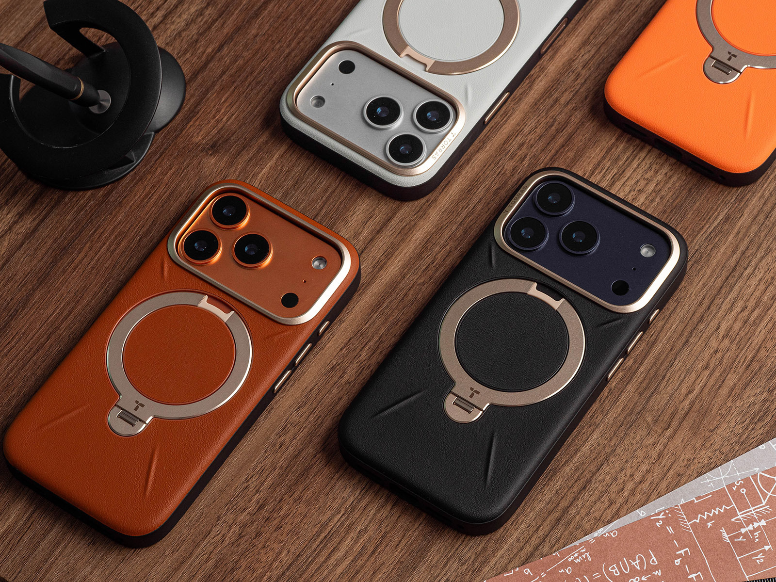 圖拉斯 Torras Ostand Spin VegSkin Magnetic 皮革款 - 實拍圖 1