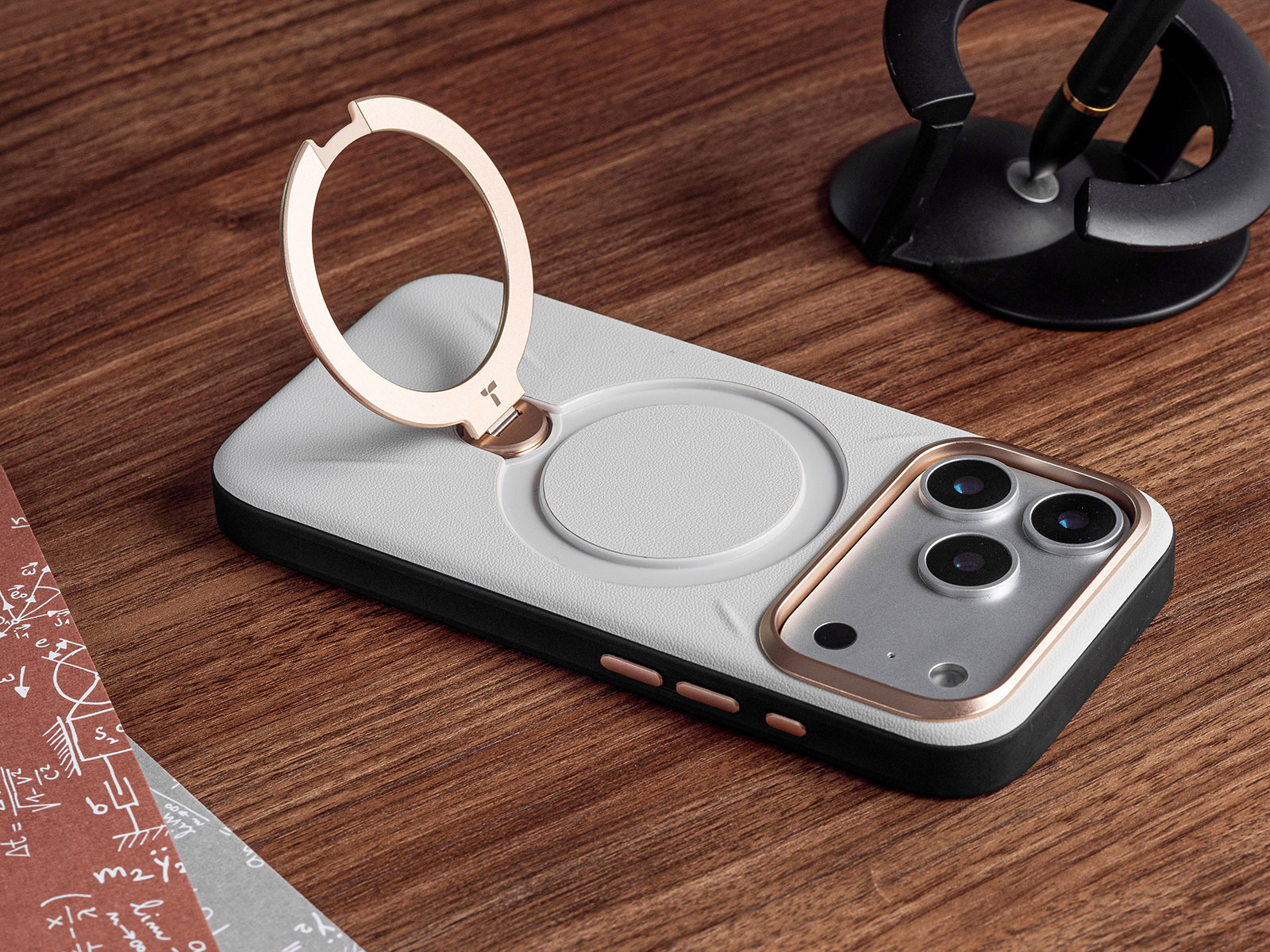 圖拉斯 Torras Ostand Spin VegSkin Magnetic 皮革款 - 實拍圖 2