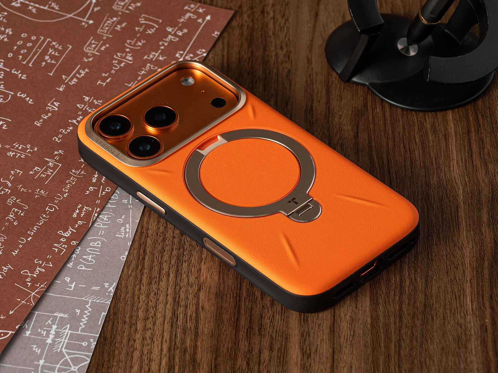 圖拉斯 Torras Ostand Spin VegSkin Magnetic 皮革款 - 實拍圖 9