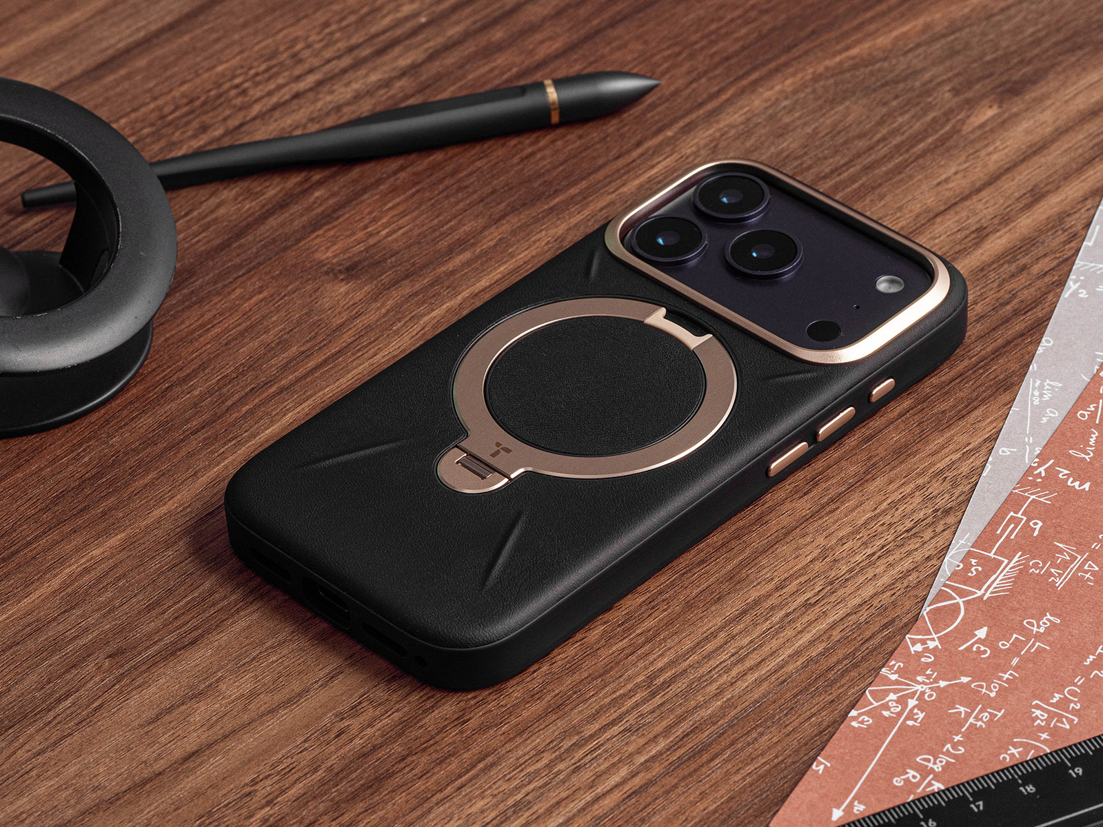 圖拉斯 Torras Ostand Spin VegSkin Magnetic 皮革款 - 實拍圖 11