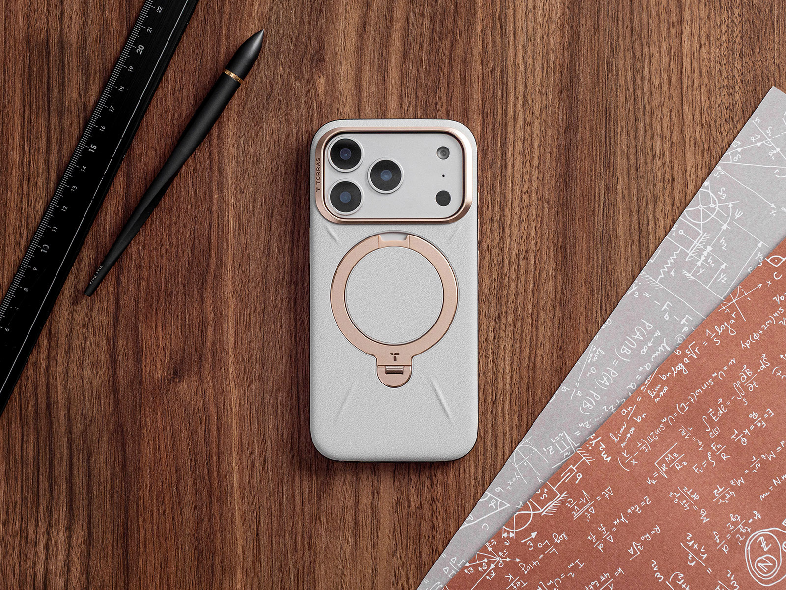 圖拉斯 Torras Ostand Spin VegSkin Magnetic 皮革款 - 實拍圖 12