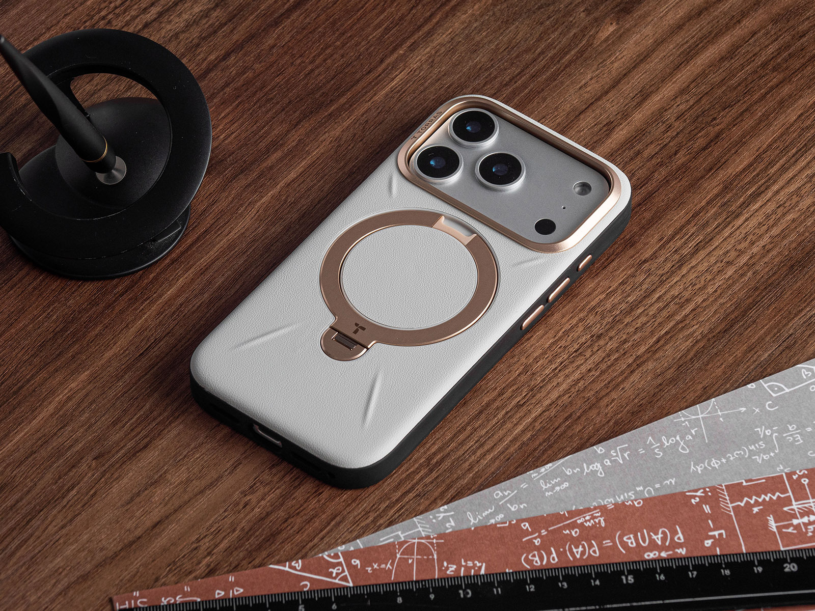 圖拉斯 Torras Ostand Spin VegSkin Magnetic 皮革款 - 實拍圖 13