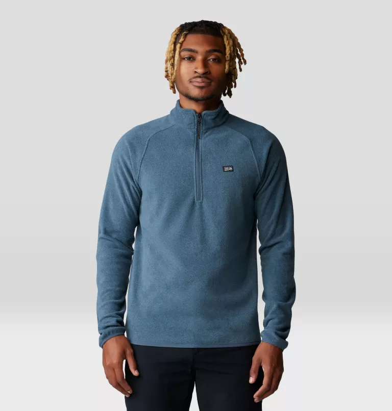 Mountain Hardwear 男款 Microchill 1/4 Zip Pullover 輕量保暖刷毛半拉長袖上衣 25FW
