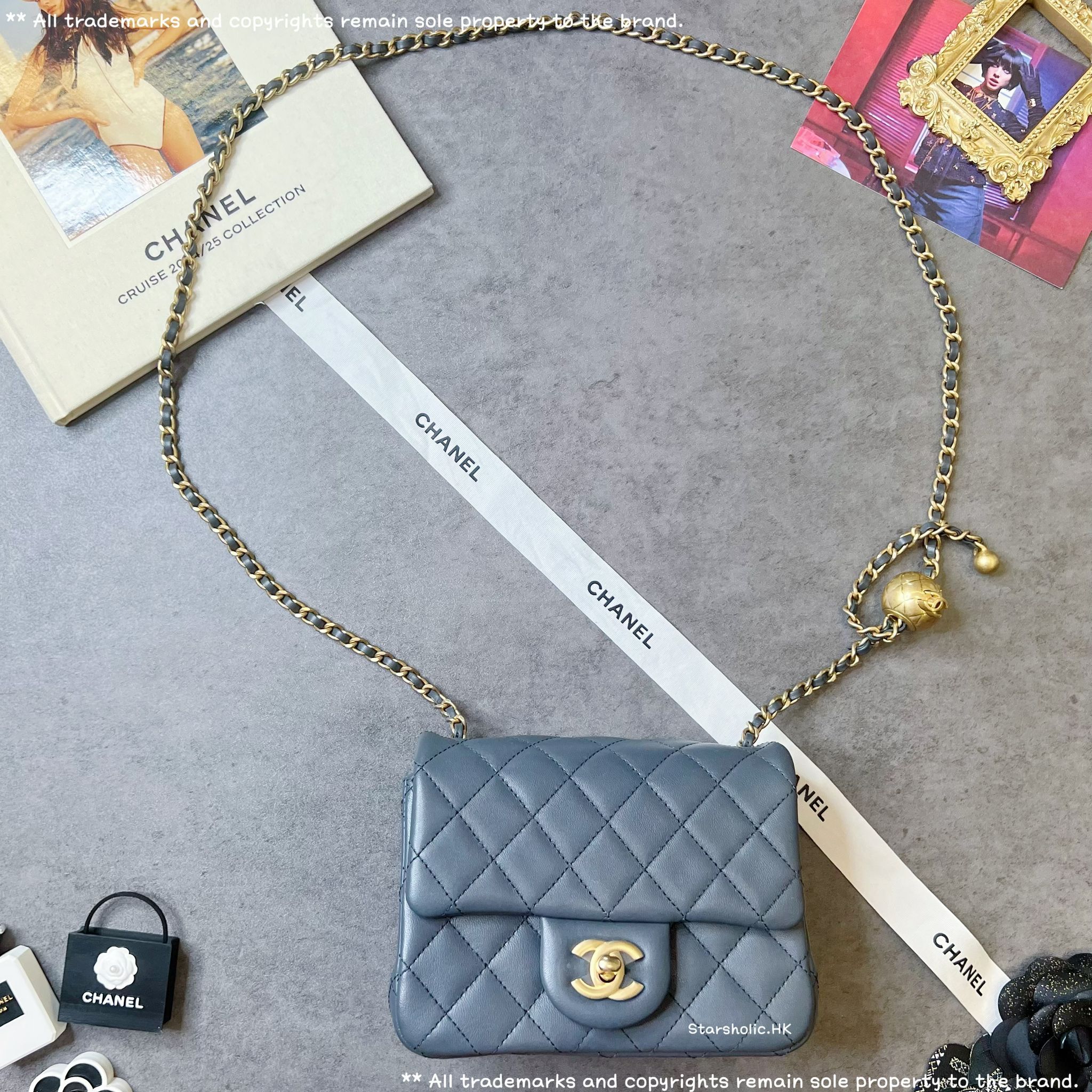 「SOLD」CHANEL 金球 Classic Flap 17cm