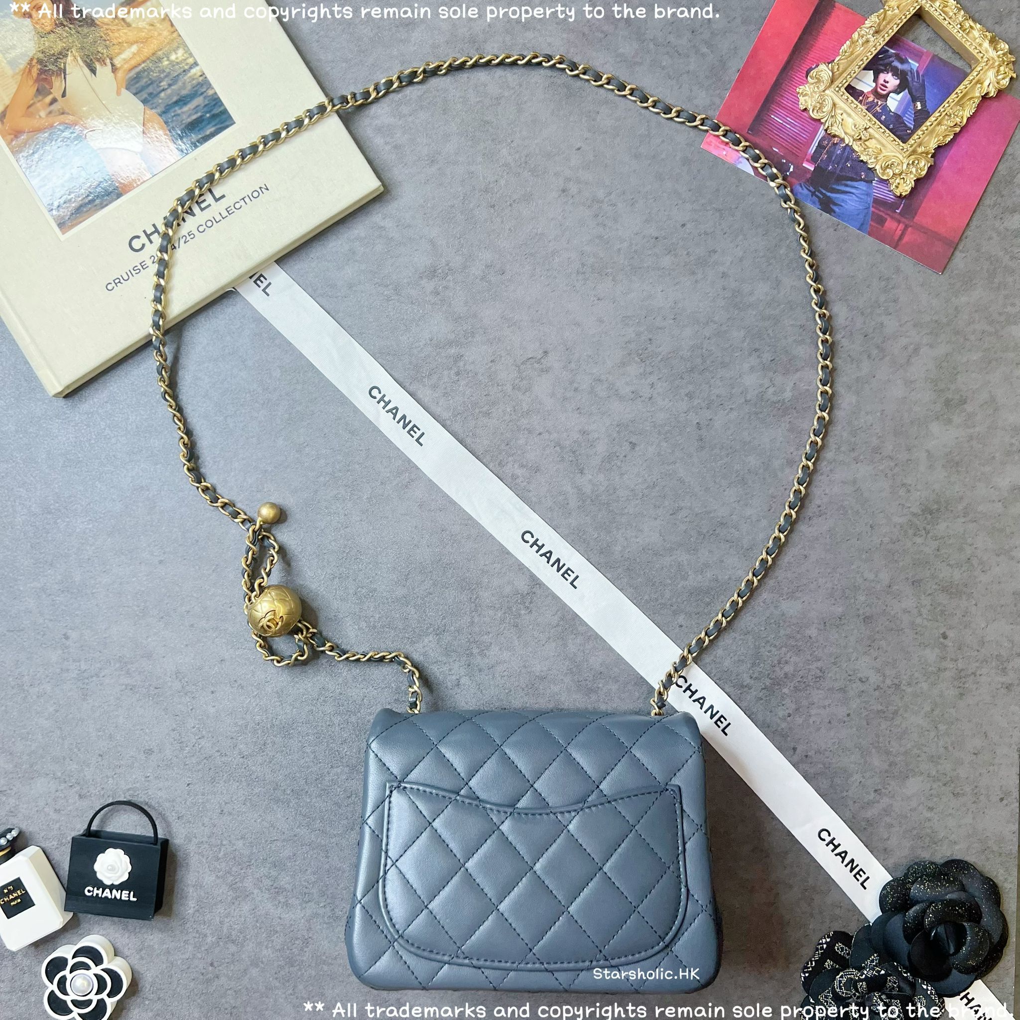 「SOLD」CHANEL 金球 Classic Flap 17cm