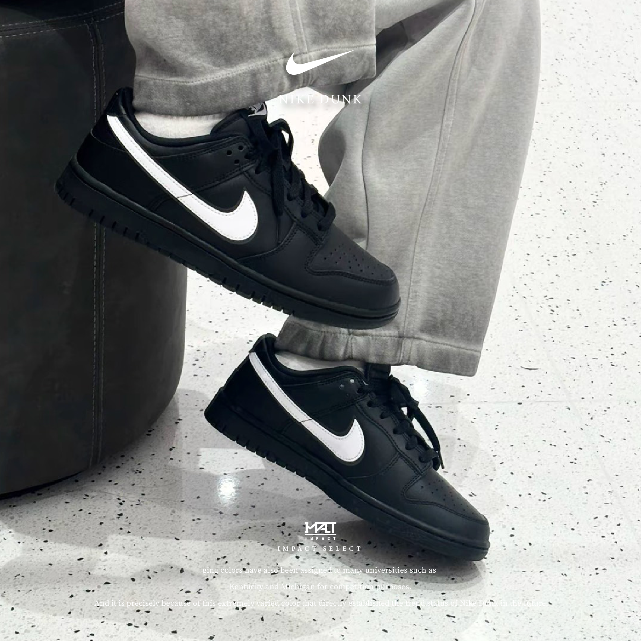 Nike Dunk Low 猛毒配色 OREO 黑白 IO7606-010