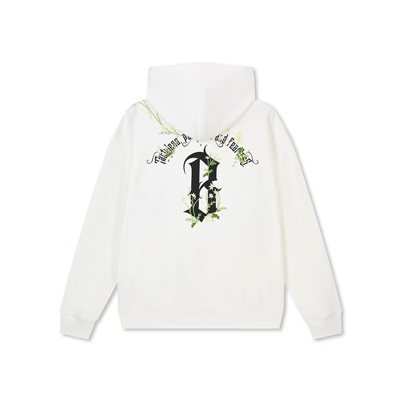 BONELESS 哥特小雛菊印繡 連帽長袖