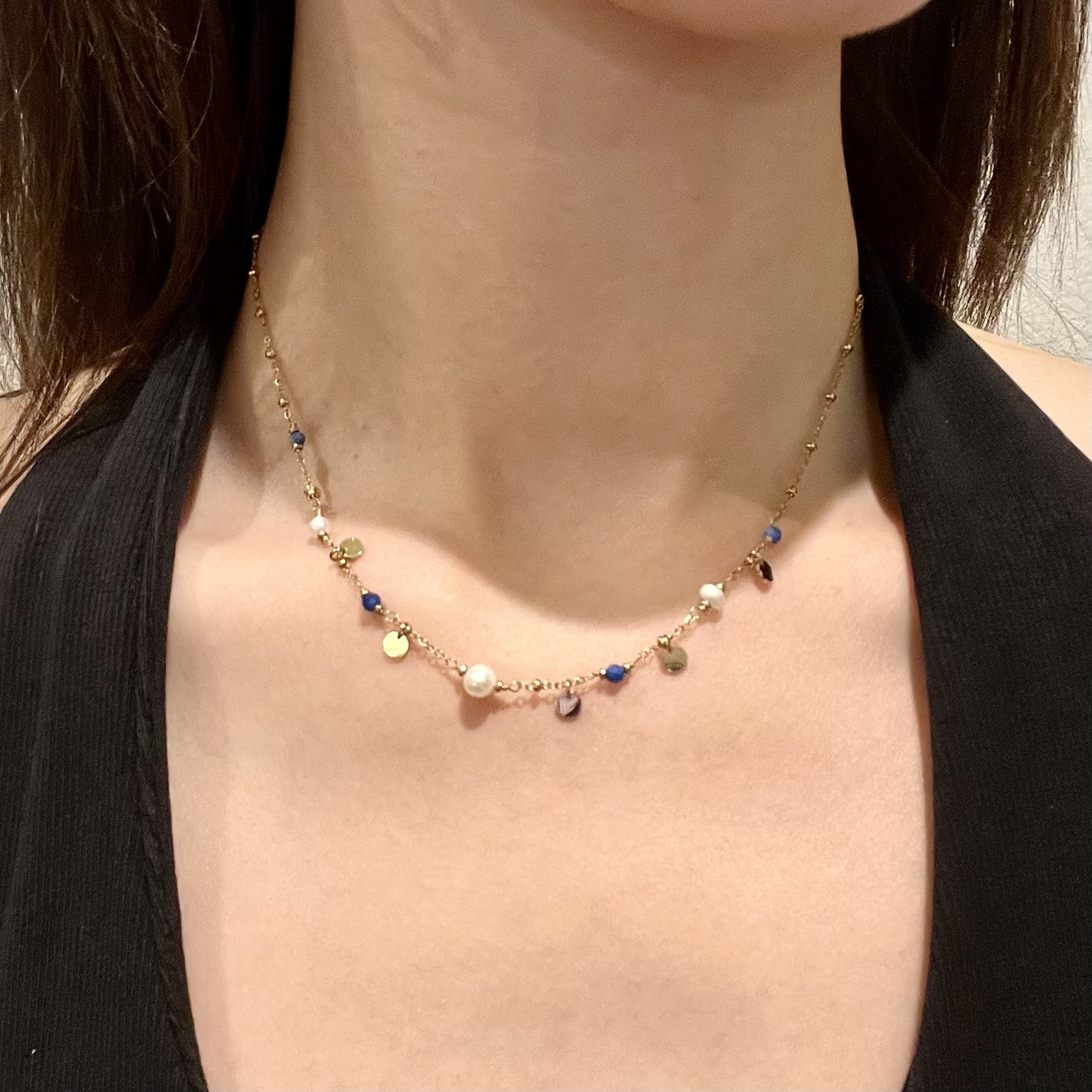 BOHM PARIS - 藍瑪瑙天然珠項鍊